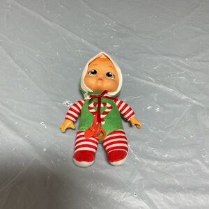Holiday Candy Cane Baby Doll - Red, White & Green
